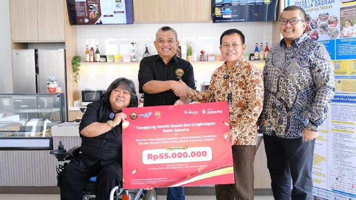 Bank Jakarta Salurkan Bantuan untuk Sahabat Disabilitas Binaan YaSDI