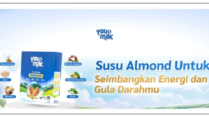 You & Milk Diabalance, Susu Almond Rendah Gula untuk Penderita Diabetes
