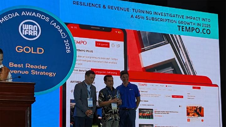 Tempo Raih Penghargaan Best Reader Revenue Strategy