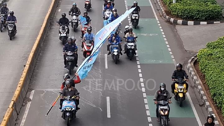 Rekayasa Lalu Lintas Menyusul Pergerakan Massa Buruh ke DPR