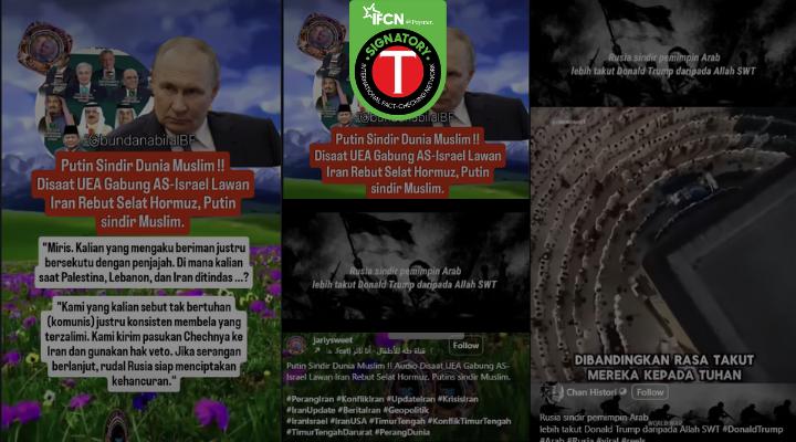 Fact Check: Putin Did Not Criticize Muslim Leaders Over Iran, Palestine Conflict