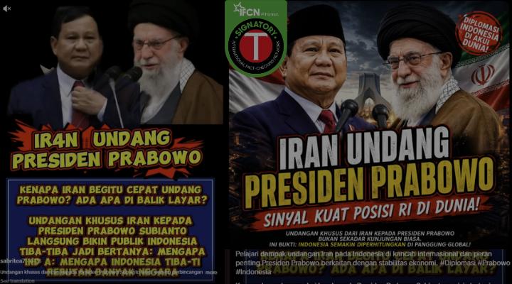 Fact Check: No Iran Invite for Prabowo to Mediate US-Israel Talks