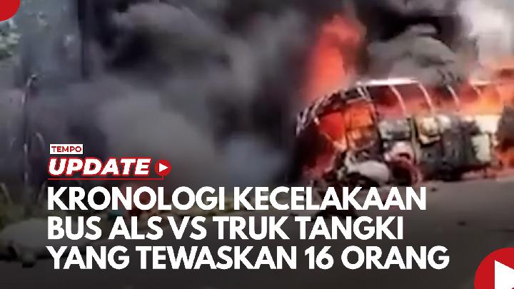 Kronologi Bus ALS Tabrakan Maut dengan Truk Tangki di Musi Rawas