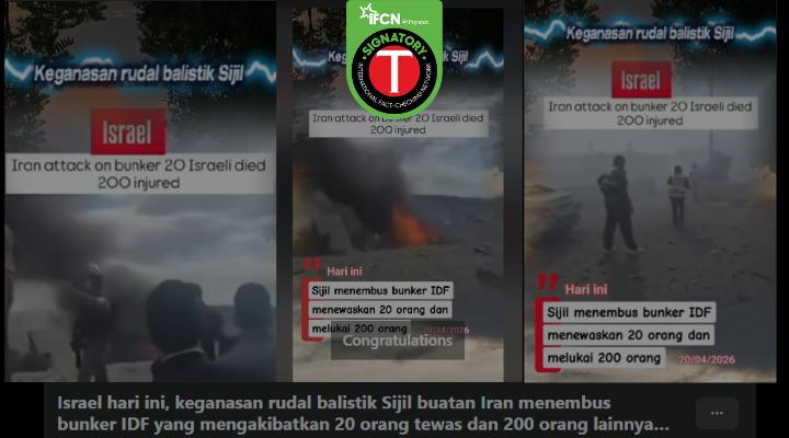 Fact Check: Viral Video of Iran Striking IDF Bunker Only Partially True