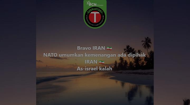 Fact Check: NATO Did Not Declare Iran's Victory Over US