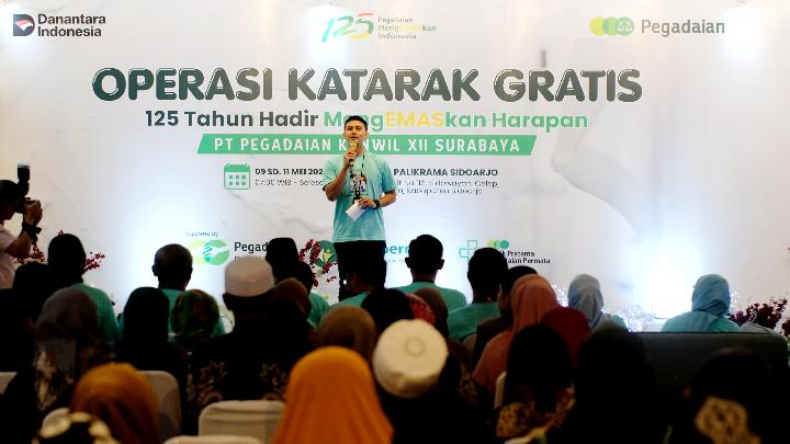Pegadaian Kanwil XII Surabaya Gelar Operasi Katarak Gratis