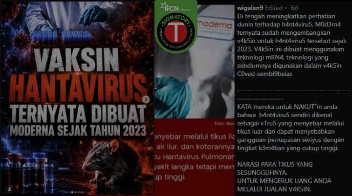 Fact Check: Moderna's 2023 Vaccine Research Does Not Prove Hantavirus Was Engineered for Profit