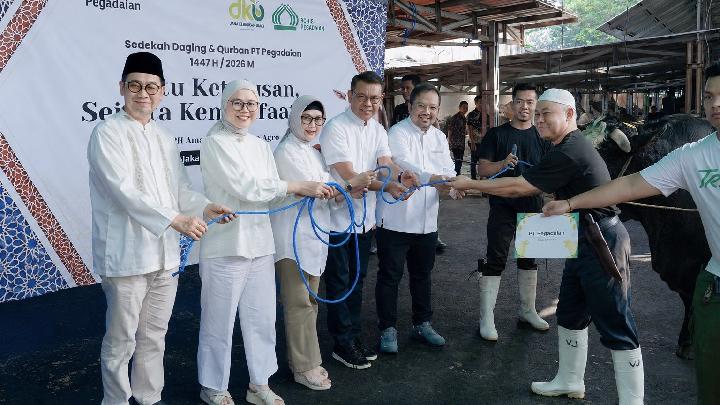 Konsisten Tebar Kebermanfaatan, Rohis Pegadaian Distribusi 4.500 Paket Daging Kurban