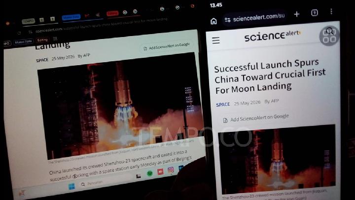 Uji Misi Bulan Cina dengan Roket Shenzhou-23 