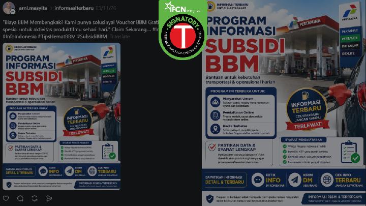 Fact Check: Pertamina Does Not Offer Free Fuel Vouchers via DM Registration