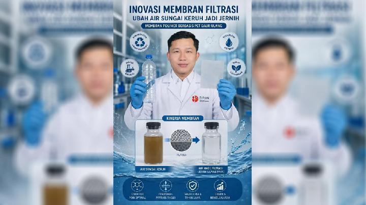 Peneliti BRIN Bikin Membran Filtrasi Air dari Limbah Plastik
