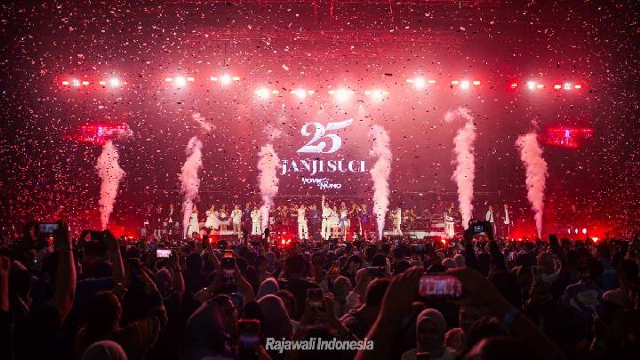 Dihadiri Lebih dari Lima Ribu Fans, Konser 25 Tahun Janji Suci Yovie and Nuno Jadi Perayaan Penuh Nostalgia