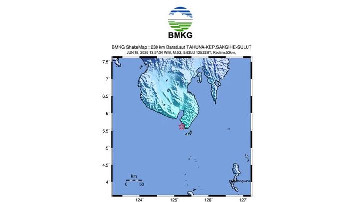 BMKG: M5.3 Tremor Jolts Philippines Following Deadly Earthquake
