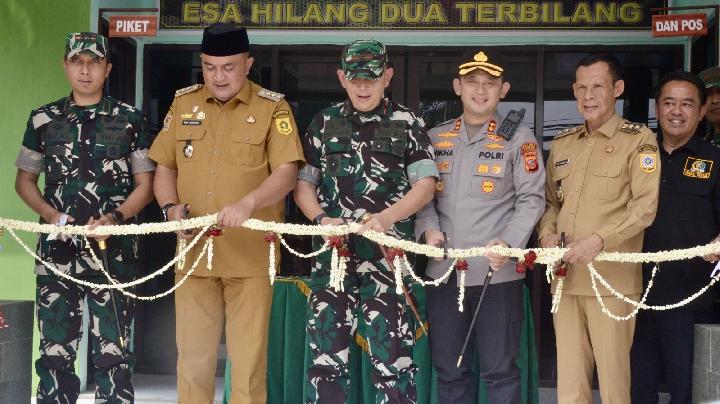 Bupati Bogor Resmikan Pos Koramil Megamendung