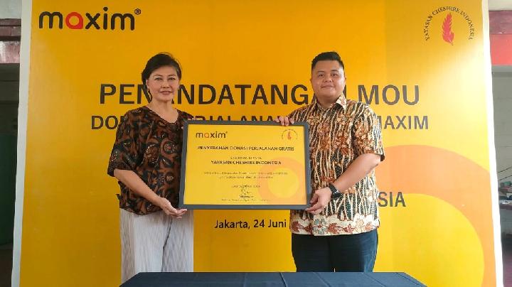 Maxim x Yayasan Cheshire Indonesia Salurkan Bantuan Transportasi dan Buka Peluang Kemitraan bagi Difabel