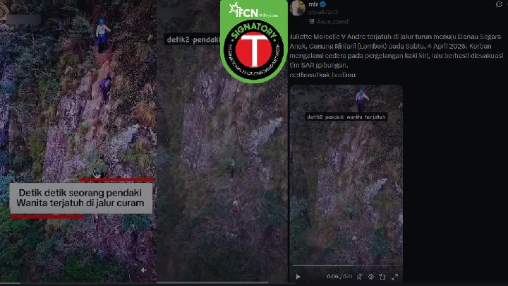 Fact Check: Did a Viral Climber Fall Video Show Mount Rinjani?