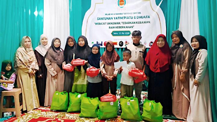 Pegadaian CPS Pondok Aren dan Sahabat Berbagi Tangsel Santuni Anak Yatim dan Dhuafa