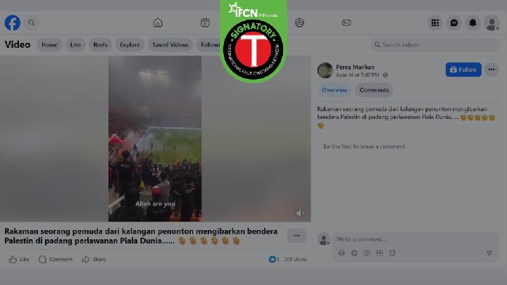 Fact Check: Did a Fan Enter Pitch to Raise Palestinian Flag During 2026 World Cup?