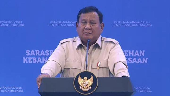 Prabowo Minta Wartawan Keluar Saat Pidato di Depan Akademisi