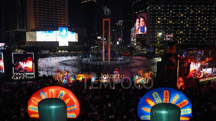 Malam Puncak HUT ke-499 Jakarta di Bundaran HI, Simak Keseruannya