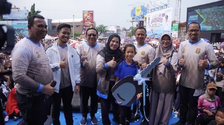 Peringati HUT ke-344 Bandar Lampung, Eva Dwiana Ajak Warga Biasakan Hidup Sehat