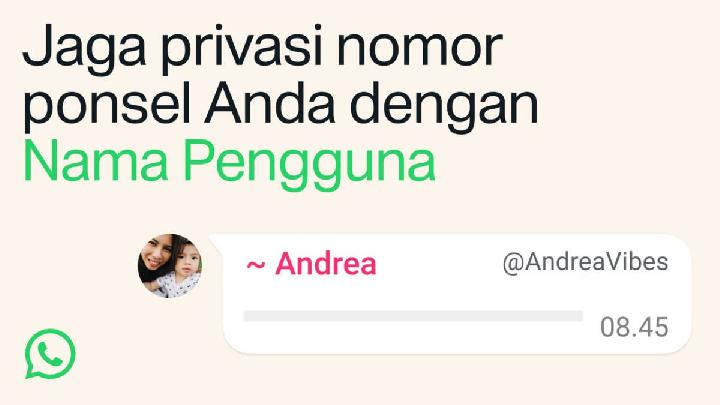 WhatsApp Hadirkan Fitur Username, Tak Perlu Berbagi Nomor HP