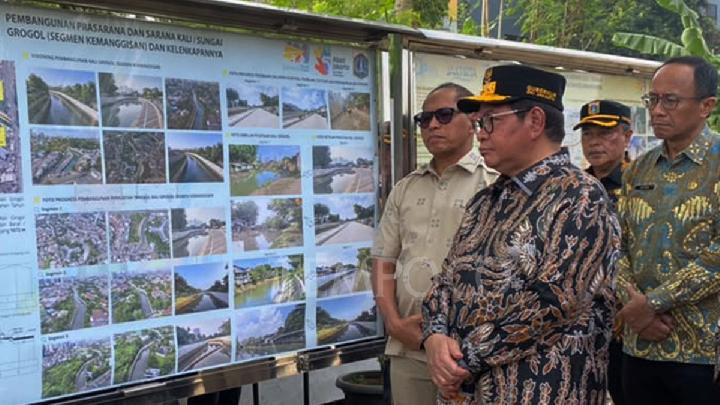Pramono Minta Turap Tanggul Kali Grogol Dituntaskan