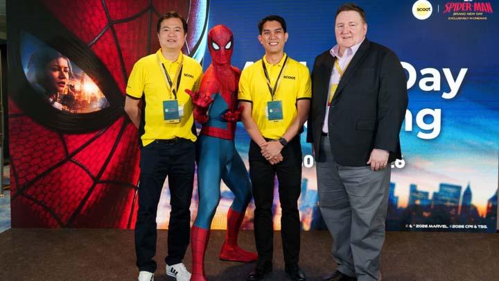 Fakta Menarik Scoot yang Meluncurkan Pesawat Tematik Spider-Man: Brand New Day