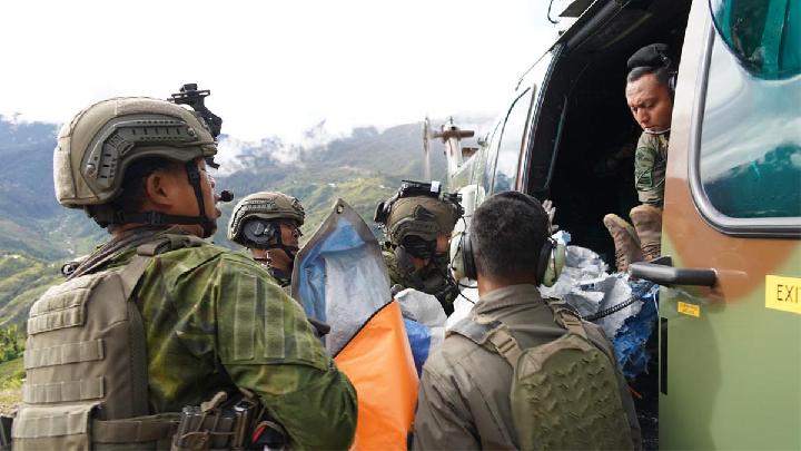 TNI Gelar Operasi di Lokasi Penembakan Pilot di Yahukimo