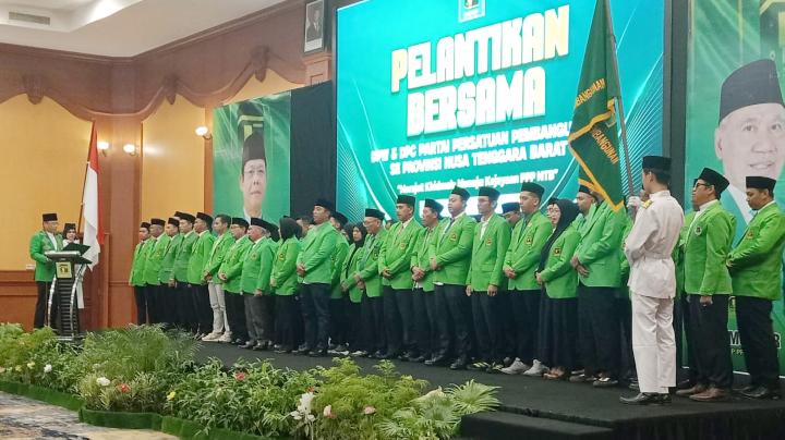 Lantik Pengurus PPP NTB, Mardiono Siapkan Strategi Hadapi Pemilu 2029