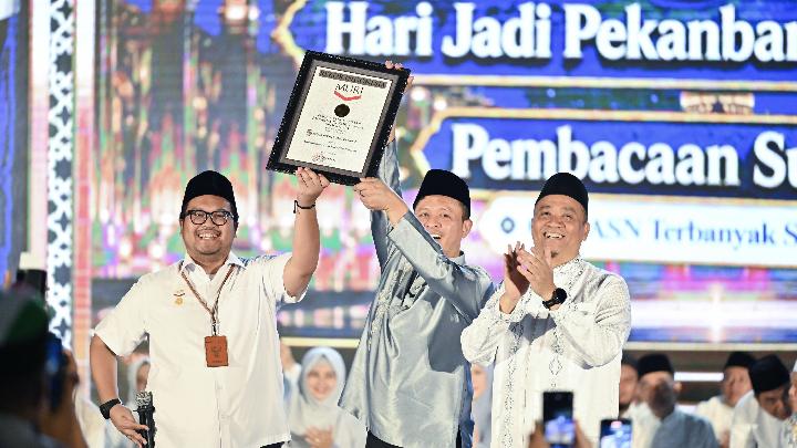 Pekanbaru Raih Rekor MURI Lewat Gerakan Mengaji ASN