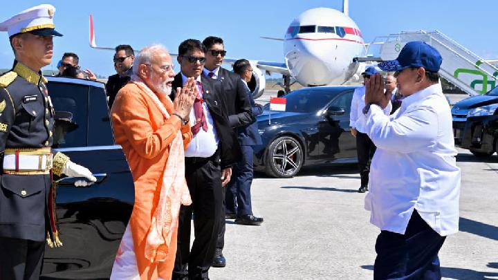 Prabowo Sambut PM Modi di Yogyakarta, akan Menuju Prambanan