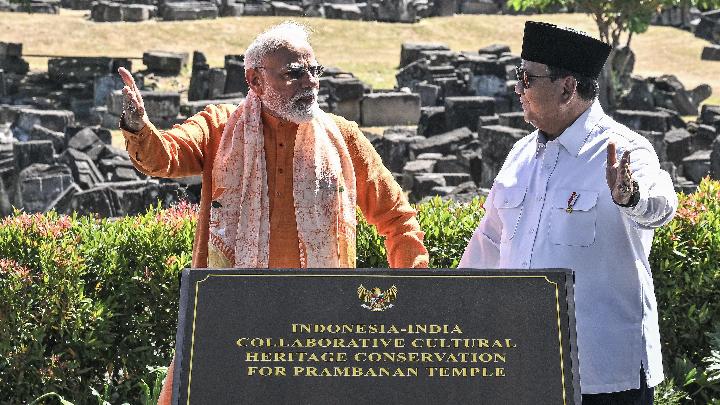PM India Puji Prabowo soal Perencanaan Restorasi Prambanan