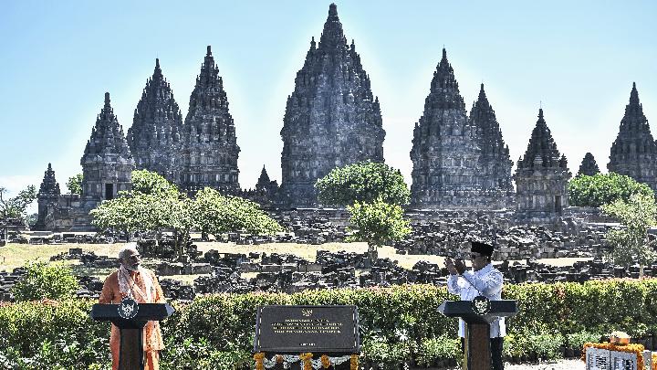 Prabowo: Candi Prambanan Simbol Hubungan RI-India