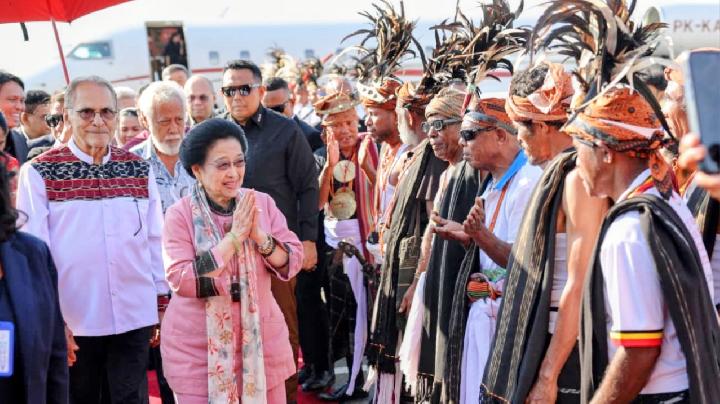 Tiba di Timor-Leste, Megawati Soekarnoputri Disambut Presiden Ramos-Horta