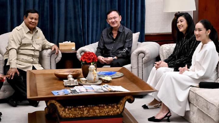 Prabowo Terima Thaksin Shinawatra di Rumah Kertanegara