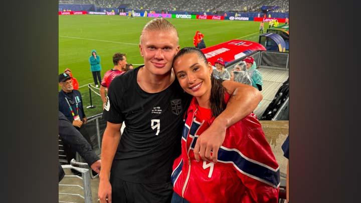 Sama-sama Suka Sepak Bola, Ini Perjalanan Cinta Erling Haaland dan Isabel Haugseng Johansen 