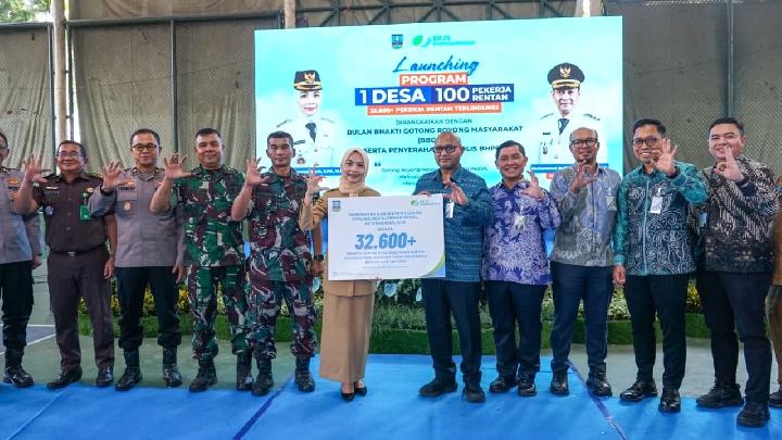 Lebih dari 32.600 Pekerja Rentan Desa di Serang Kini Terlindungi BPJS Ketenagakerjaan