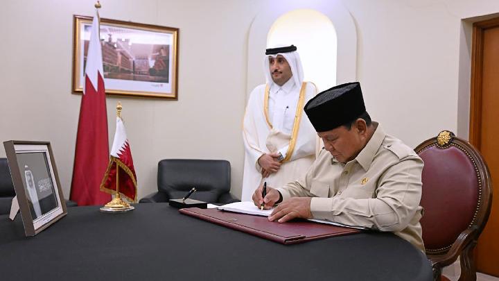 Pesan Duka Cita Prabowo atas Wafatnya Sheikh Hamad